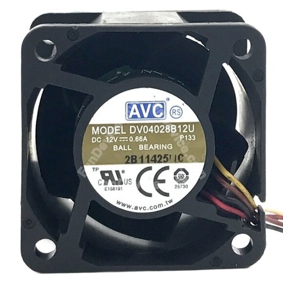 AVC DV04028B12U DC 12V 0.66A 4028 Axial Cooling Fan