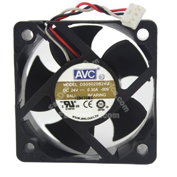 AVC DS05020B24U DC 24V 0.30A 5020 Axial Ball Bearing Cooling Fan