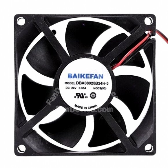 BAIKEFAN DBA08025B24H-3 DC 12V 0.35A 8025 Axial Cooling Fan