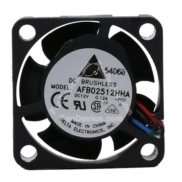 Delta AFB02512HHA DC 12V 0.12A 2 Wires / 3 Wires Axial Cooling Fan