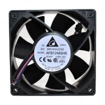 Delta AFB1248SHE DC 48V 0.40A 2 Wires / 3 Wires / 4 Wires Axial Cooling Fan