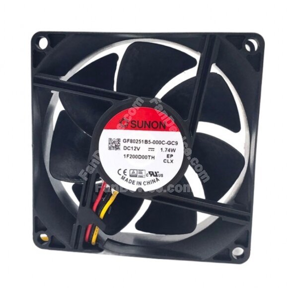 Sunon GF80251B5-000C-GC9 DC 12V 1.74W 8025 Axial Cooling Fan