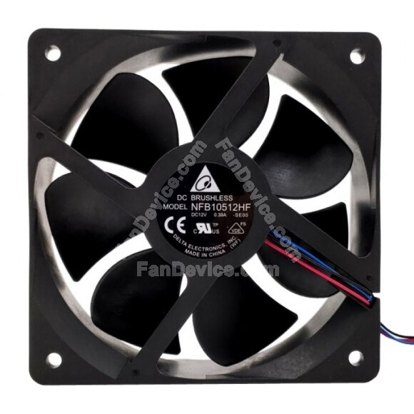 Delta NFB10512HF DC 12V 0.39A 2 Wires / 3 Wires / 4 Wires Axial Cooling Fan