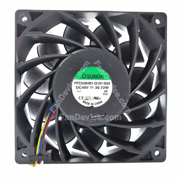 Sunon PFC0384B1-Q101-S99 DC 48V 30.72W 12038 Axial Cooling Fan