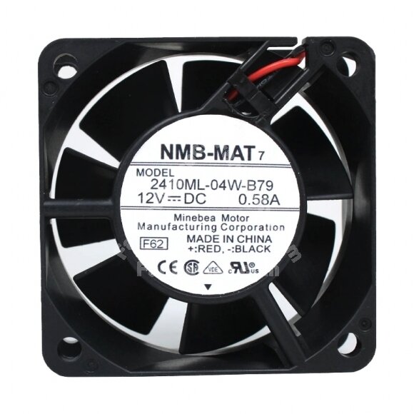 NMB 2410ML-04W-B79 DC 12V 0.58A 2 Wires / 3 Wires Axial Cooling Fan