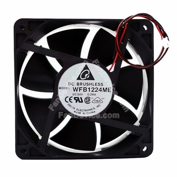 Delta WFB1224ME DC 24V 0.29A 2 Wires Axial Cooling Fan