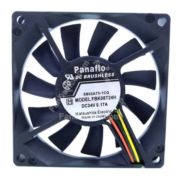 Panaflo FBK08T24H DC 24V 0.17A 2 Wires / 3 Wires Axial Cooling Fan