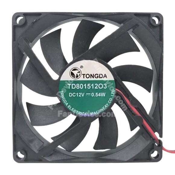 TONGDA TD801512O3 DC 12V 0.54W 8015 Axial Cooling Fan
