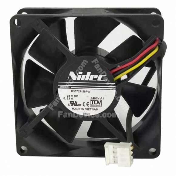 Nidec B35727-58PW DC 24V 0.23A 2 Wires / 3 Wires Axial Cooling Fan