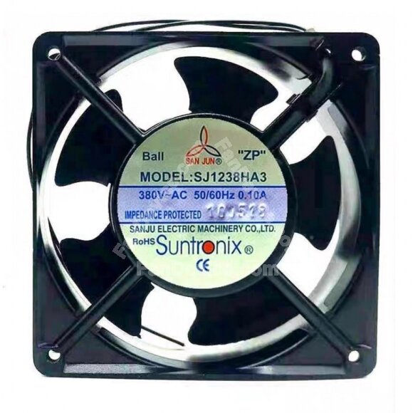SANJU SJ1238HA3 AC 380V 0.10A 2 Wires Axial Cooling Fan