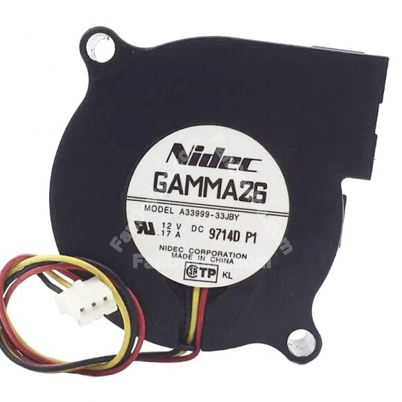 Nidec GAMMA26 A33999-33JBY DC 12V 0.17A 5015 Blower Cooling Fan