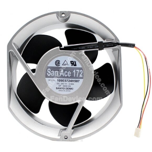 Sanyo Denki San Ace 172 109E5724H507 DC 24V 0.58A 2 Wires / 3 Wires Axial Cooling Fan