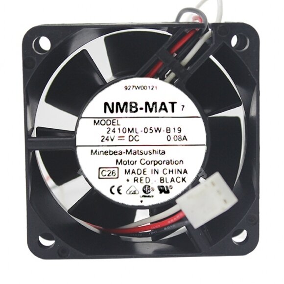 NMB-MAT 2410ML-05W-B19 DC 24V 0.08A 6025 Axial Cooling Fan