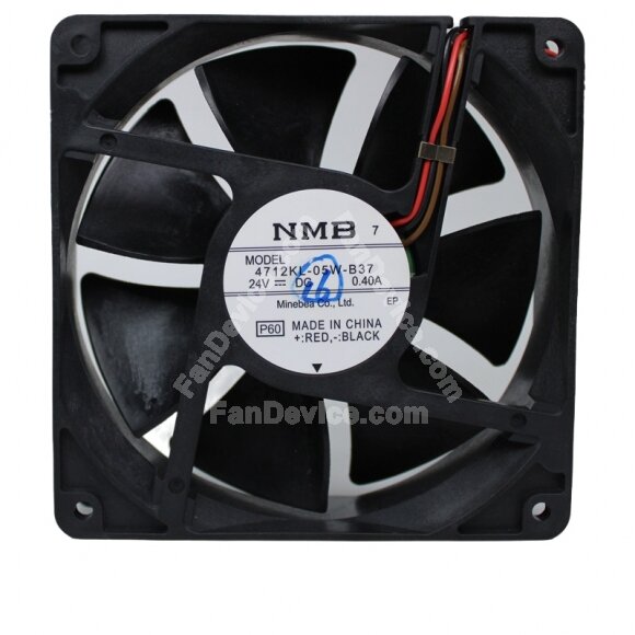 NMB 4712KL-05W-B37 DC 24V 0.40A 12038 Axial Cooling Fan