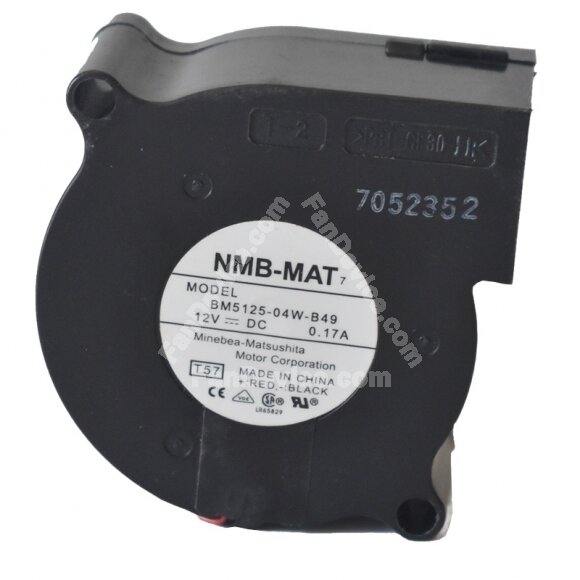 NMB-MAT BM5125-04W-B49 DC 12V 0.17A 5025 Blower Cooling Fan
