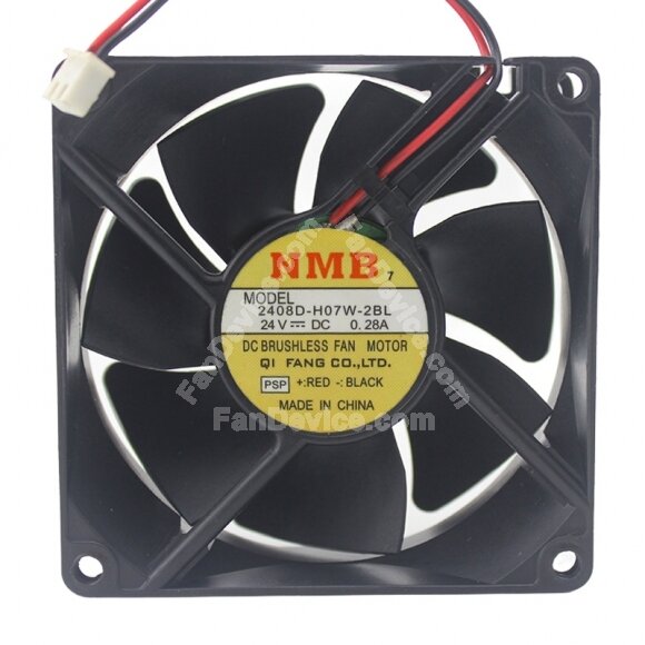 NMB 2408D-H07W-2BL DC 24V 0.28A 8025 Axial Brushless Cooling Fan