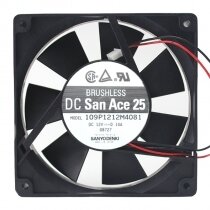 Sanyo Denki 109P1212M4081 DC 12V 0.14A 12025 Axial Brushless Cooling Fan