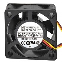 YOUNG LIN DFS402012H DC 12V 1.6W 4020 Axial Cooling Fan