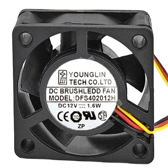 YOUNG LIN DFS402012H DC 12V 1.6W 4020 Axial Cooling Fan