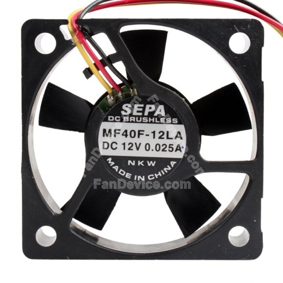 SEPA MF40F-12LA DC 12V 0.025A 4010 Axial Brushless Cooling Fan