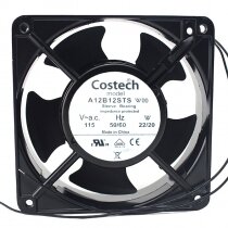 Costech A12B12STS AC 115V 22/20W 12038 Axial Sleeve Bearing Cooling Fan