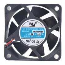 YM YM2406PTB1 DC 24V 0.22A 6025 Brushless Axial Cooling Fan