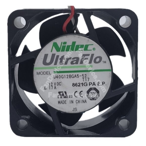 Nidec UltraFlo U40G12BGA5-52 DC 12V 0.17A 4020 Axial Cooling Fan