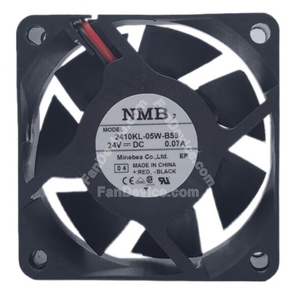 NMB 2410KL-05W-B59 DC 24V 0.07A 6025 Axial Cooling Fan
