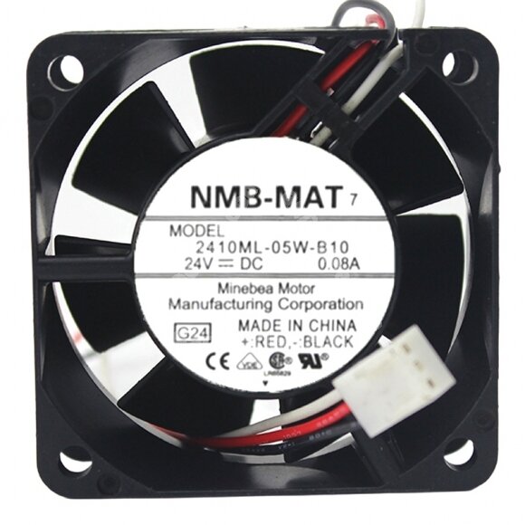 NMB-MAT 2410ML-05W-B10 DC 24V 0.08A 6025 Axial Cooling Fan