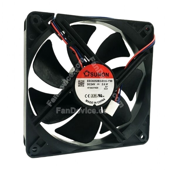 Sunon EEC0252B3-000C-F99 DC 24V 2.0W 12025 Axial Cooling Fan