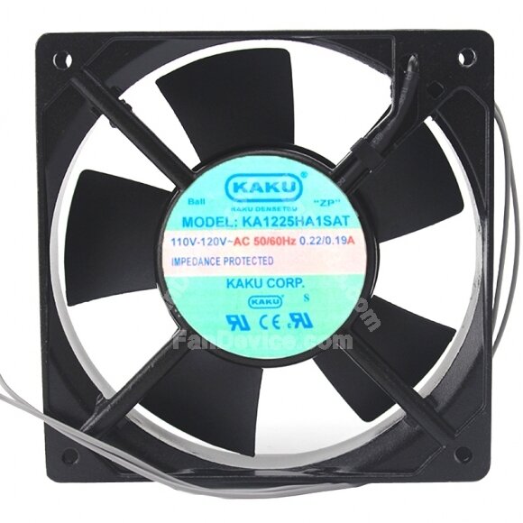 KAKU KA1225HA1SAT AC 110V-120V 0.22/0.19A 12025 Axial Ball Cooling Fan