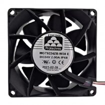 Protechnic MGT9224ZB-W38 DC 24V 2.00A 9038 Axial IP68 Waterproof Cooling Fan