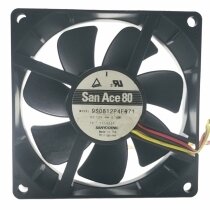 Sanyo Denki San Ace 80 9S0812P4F071 DC 12V 0.13A 8025 PWM Axial Cooling Fan