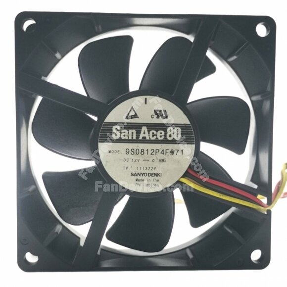 Sanyo Denki San Ace 80 9S0812P4F071 DC 12V 0.13A 8025 PWM Axial Cooling Fan