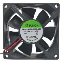 Sunon EE80251S2-0000-999 DC 12V 1.4W 2 Wires Axial Cooling Fan