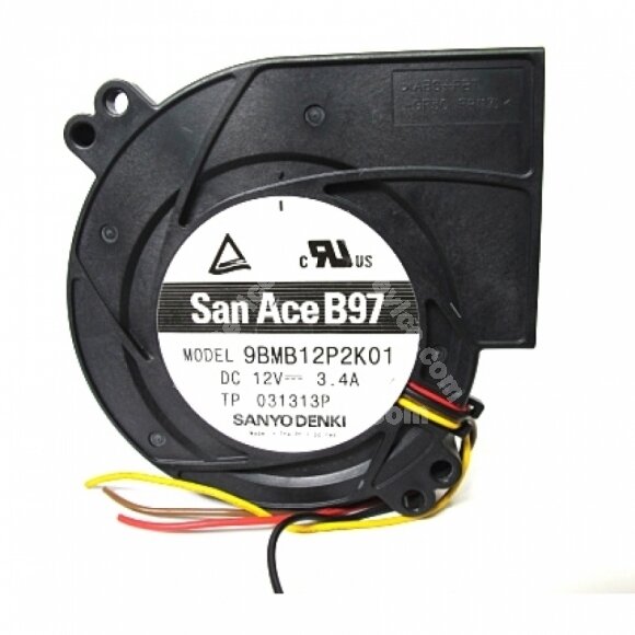 Sanyo Denki 9BMB12P2K01 DC 12V 3.4A 4 Wires Blower Cooling Fan