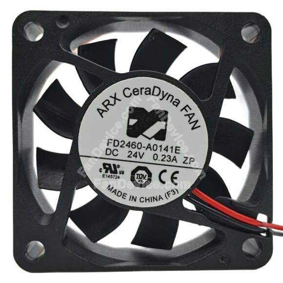 ARX FD2460-A0141E DC 24V 0.23A 2 Wires Axial Cooling Fan