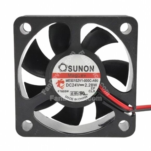Sunon ME50152V1-000C-A99 DC 24V 2.28W 2 Wires Axial Cooling Fan