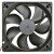ONG HUA HA1225H12B-Z DC 12V 0.58A 2 Wires Axial Cooling Fan