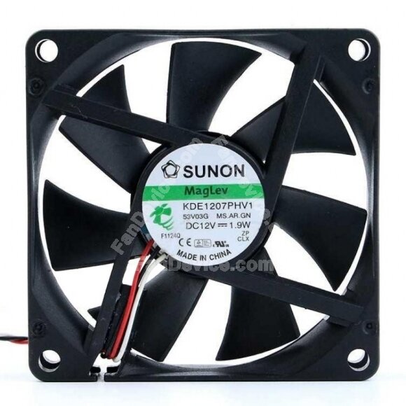 Sunon KDE1207PHV1 MS.AR.GN DC 12V 1.9W 3 Wires Axial Cooling Fan