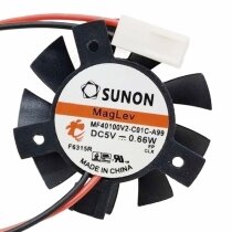 Sunon Maglev MF40100V2-C01C-A99 DC 5V 0.66W 2 Wires Axial Cooling Fan