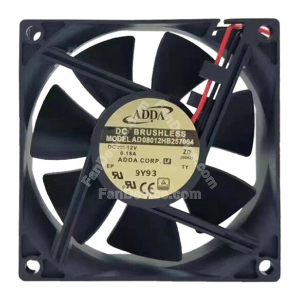 ADDA AD08012HB257004 DC 12V 0.18A 8025 Brushless Axial Cooling Fan