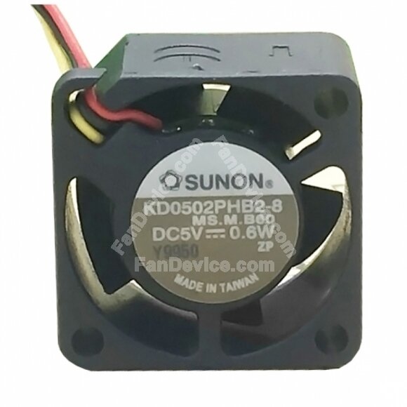 SUNON KD0502PHB2-8 MS.M.B60 DC 5V 0.6W 3 Wires Axial Cooling Fan