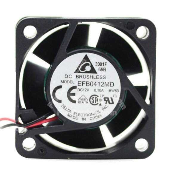 Delta EFB0412MD DC 12V 0.10A 2 Wires / 3 Wires Axial Cooling Fan