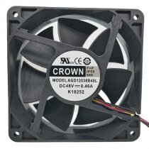 CROWN AGD12038B48L DC 48V 0.46A 12038 IP55 Waterproof PWM Axial Cooling Fan