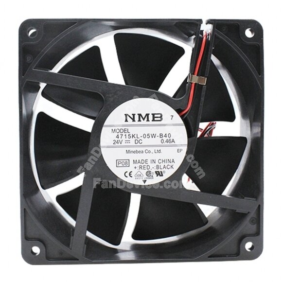 NMB 4715KL-05W-B40 DC 24V 0.46A 2 Wires Axial Cooling Fan