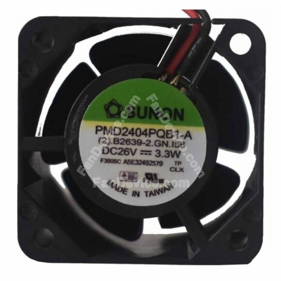SUNON PMD2404PQB1-A DC 26V 3.3W 2 Wires Axial Cooling Fan
