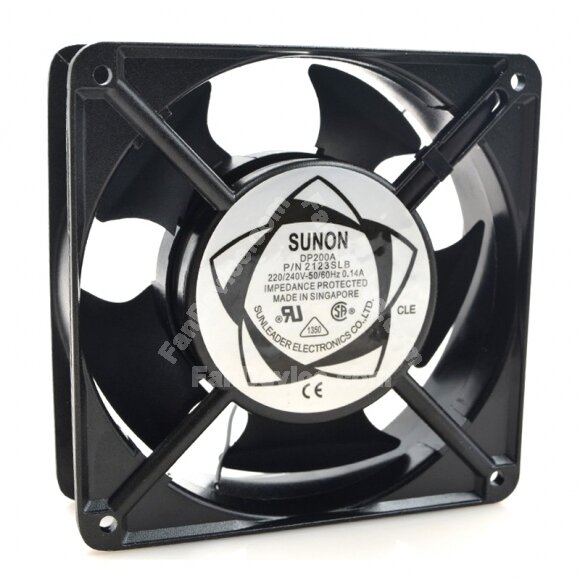 Sunon DP200A 2123SLB AC 220/240V 0.14A 2 Wires Axial Cooling Fan