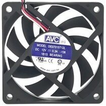 AVC DE07015T12L DC 12V 0.3A 2 / 3 Wires / 4 Wires 1B1S Bearing Axial Cooling Fan