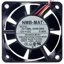 NMB-MAT 2410ML-04W-B66 DC 12V 0.40A 4 Wires 6025 PWM Axial Cooling Fan